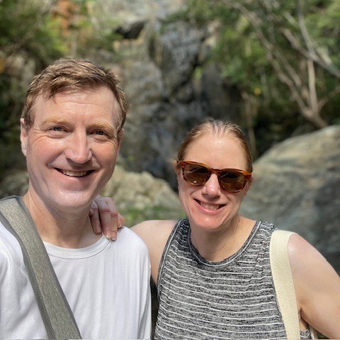 Baszler and wife hiking Baszler and wife hiking